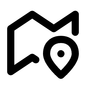 Map Simple Marker Line Icon from Majesticons Line Set