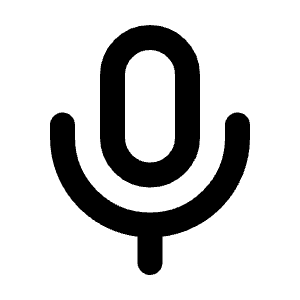 Microphone Line Icon from Majesticons Line Set