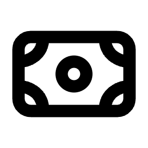 Money Line Icon from Majesticons Line Set
