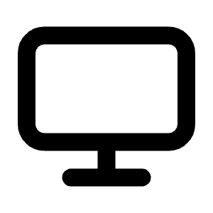 Monitor Line Icon from Majesticons Line Set