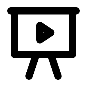 Presentation Play Line Icon from Majesticons Line Set