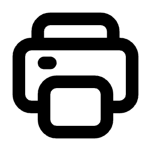 Printer Line Icon from Majesticons Line Set