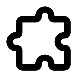 Puzzle Line Icon from Majesticons Line Set