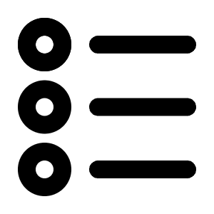 Radio List Line Icon from Majesticons Line Set