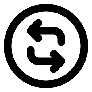 Repeat Circle Line Icon from Majesticons Line Set