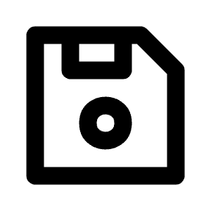 Save Line Icon from Majesticons Line Set