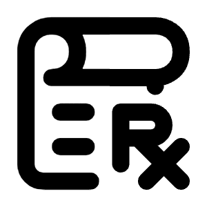 Script Prescription Line Icon from Majesticons Line Set