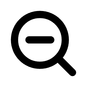 Search Minus Line Icon from Majesticons Line Set