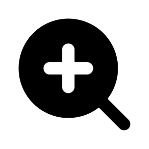 Search Plus Icon from Majesticons Solid Set