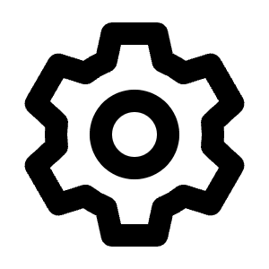 Settings Cog Line Icon from Majesticons Line Set