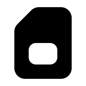 Sim Card Icon from Majesticons Solid Set
