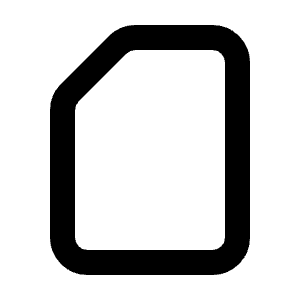 Sim Card Line Icon from Majesticons Line Set