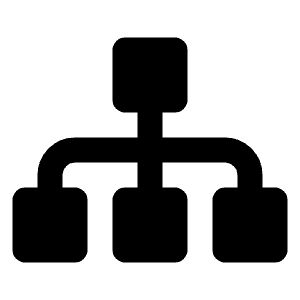 Sitemap Icon from Majesticons Solid Set