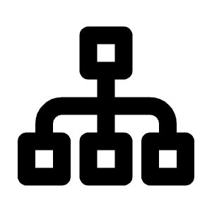 Sitemap Line Icon from Majesticons Line Set