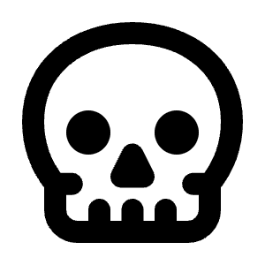 Skull Line Icon from Majesticons Line Set