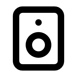Speaker Line Icon from Majesticons Line Set