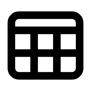 Table Line Icon from Majesticons Line Set
