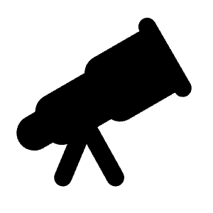 Telescope Icon from Majesticons Solid Set