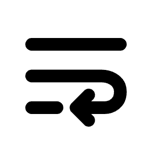 Text Wrap Line Icon from Majesticons Line Set