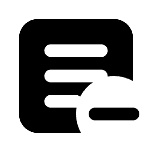 Textbox Minus Icon from Majesticons Solid Set