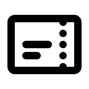 Ticket Text Line Icon from Majesticons Line Set