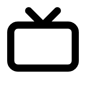Tv Old Line Icon from Majesticons Line Set