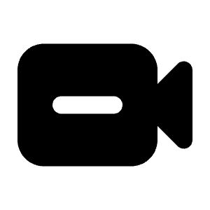 Video Minus Icon from Majesticons Solid Set