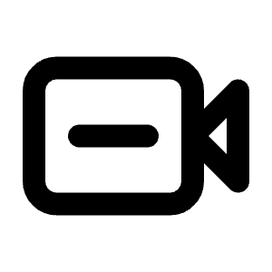 Video Minus Line Icon from Majesticons Line Set