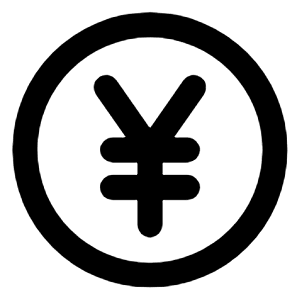 Yen Circle Line Icon from Majesticons Line Set