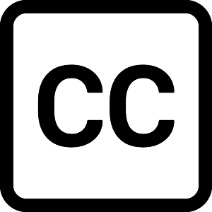 Cc Square Icon from Bootstrap Set