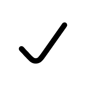 Check Icon from Mynaui Line Set