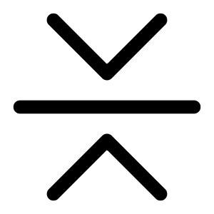 Chevron Bar Contract Icon from Bootstrap Set