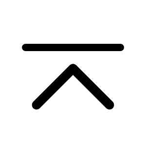 Chevron Bar Up Icon from Bootstrap Set