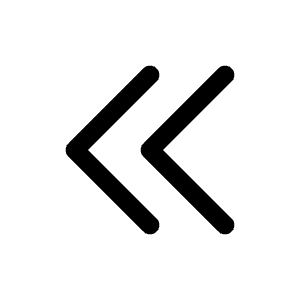 Chevron Double Left Icon from Mynaui Line Set