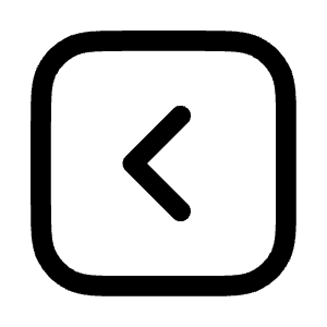 Chevron Left Square Icon from Mynaui Line Set