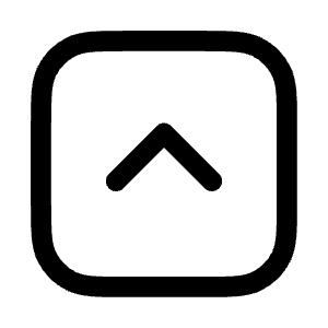 Chevron Up Square Icon from Mynaui Line Set