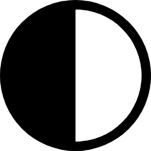 Circle Half Icon from Bootstrap Set