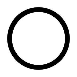Circle Icon from Mynaui Line Set