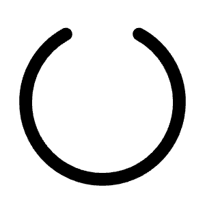 Circle Notch Icon from Mynaui Line Set
