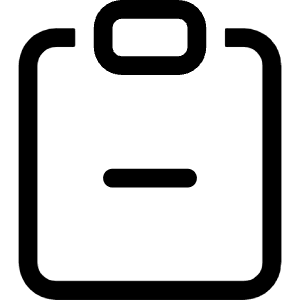 Clipboard Minus Icon from Bootstrap Set