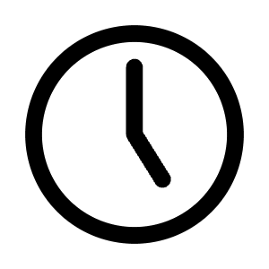 Clock Five Icon from Mynaui Line Set
