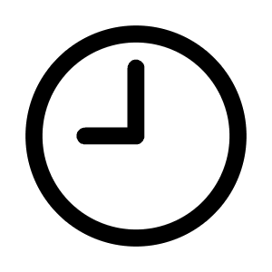 Clock Nine Icon from Mynaui Line Set