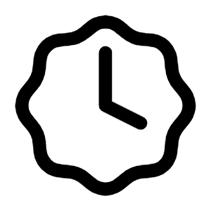 Clock Waves Icon from Mynaui Line Set