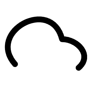 Cloud Icon from Mynaui Line Set