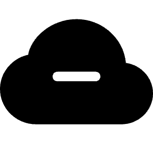 Cloud Minus Fill Icon from Bootstrap Set