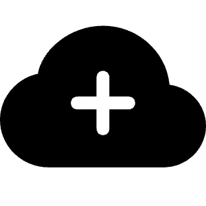 Cloud Plus Fill Icon from Bootstrap Set