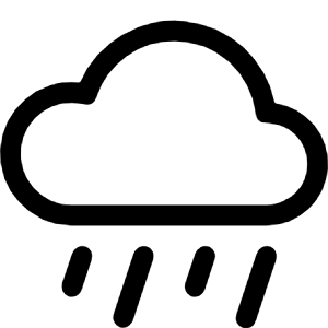 Cloud Rain Icon from Bootstrap Set