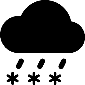 Cloud Sleet Fill Icon from Bootstrap Set