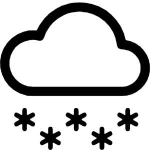 Cloud Snow Icon from Bootstrap Set