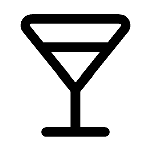 Cocktail Icon from Mynaui Line Set